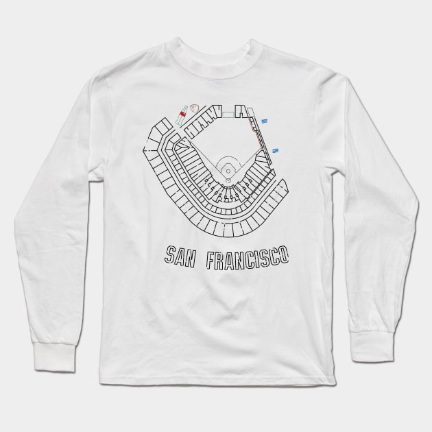 AT&T Park Long Sleeve T-Shirt by kellyoconnell